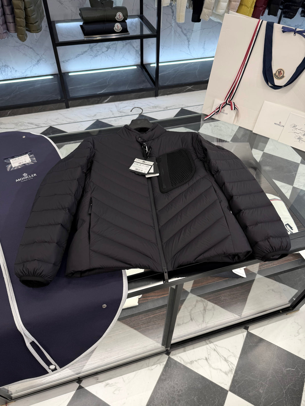 Mackinac down biker jacket