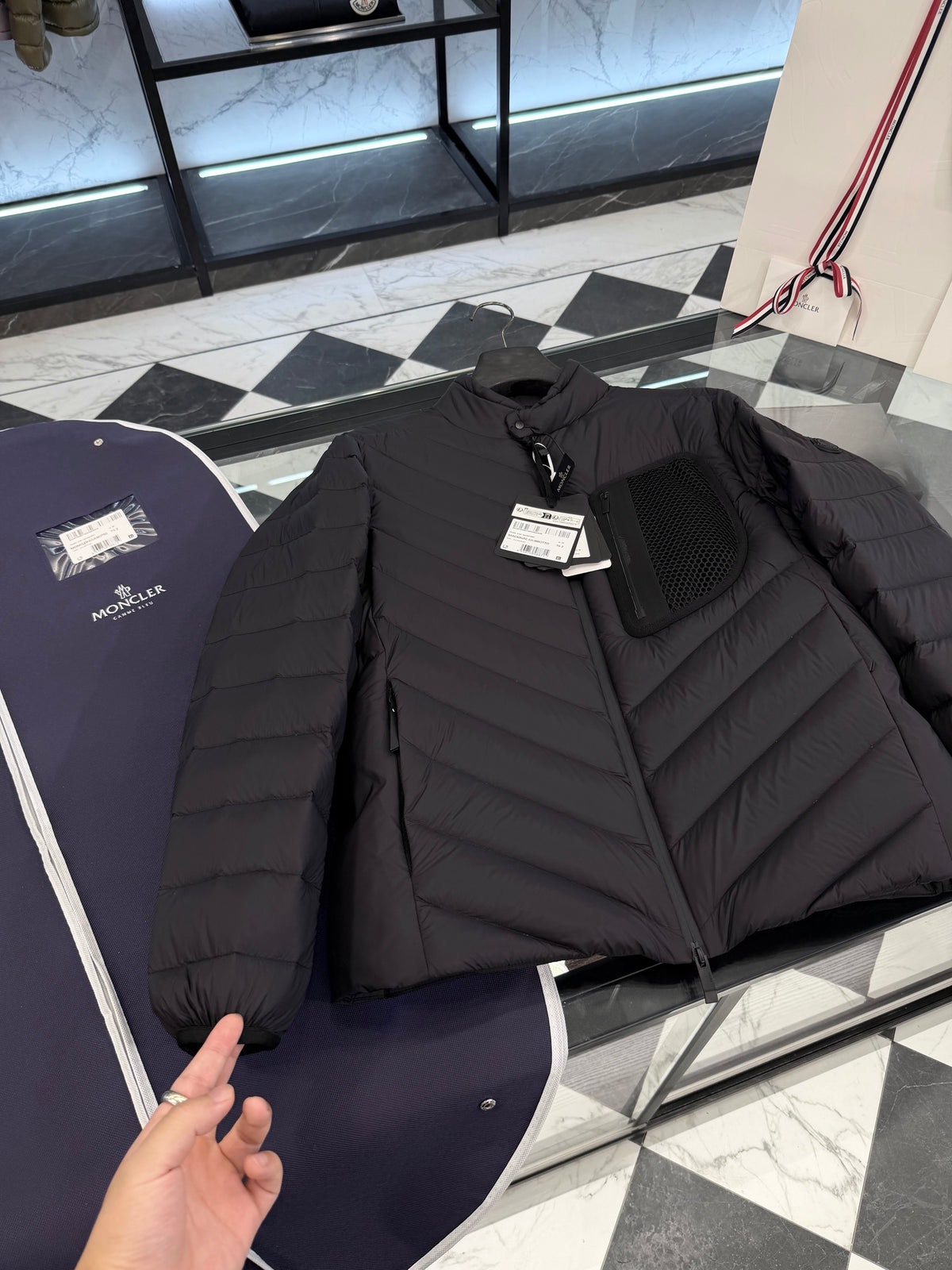 Mackinac down biker jacket